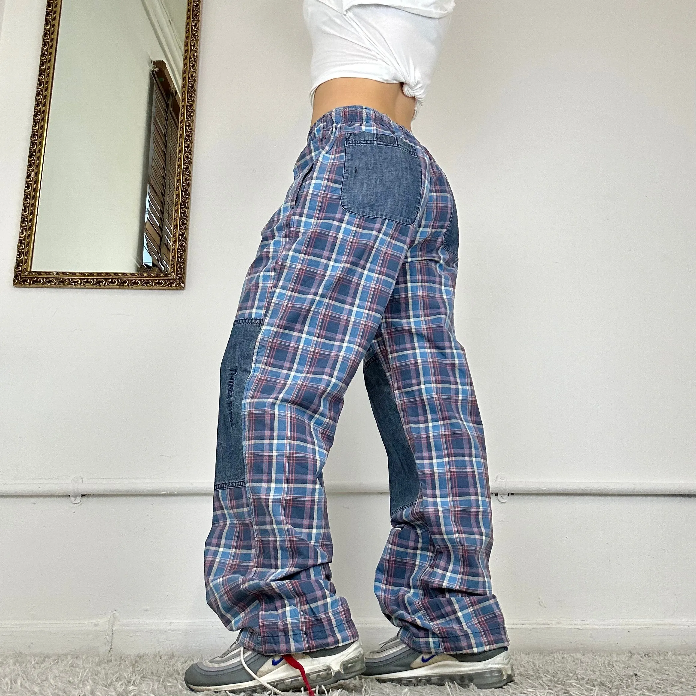 00's checkered trousers by think pink