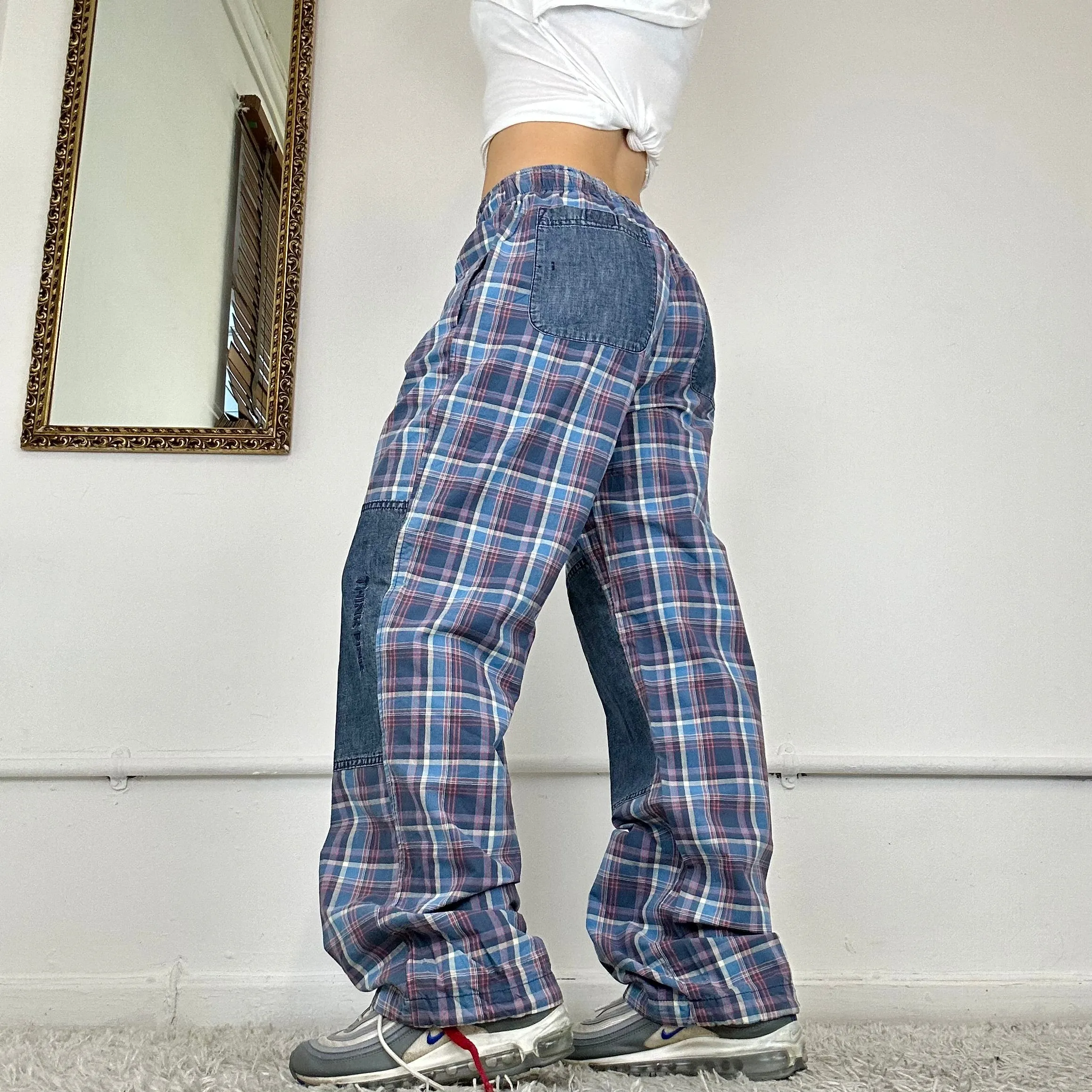 00's checkered trousers by think pink