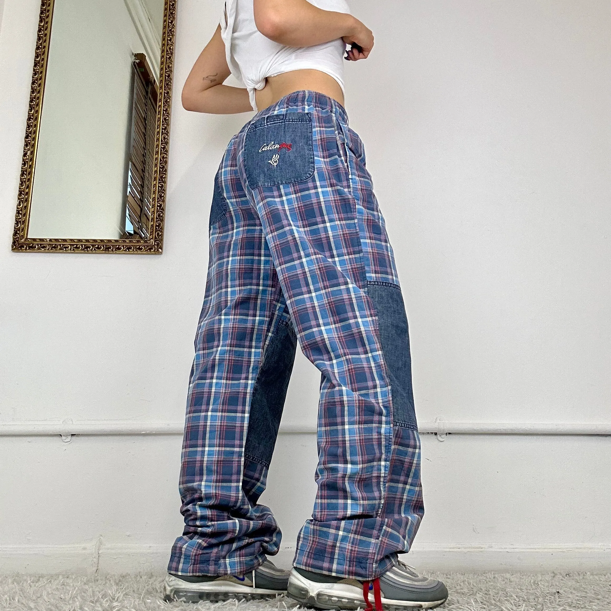 00's checkered trousers by think pink