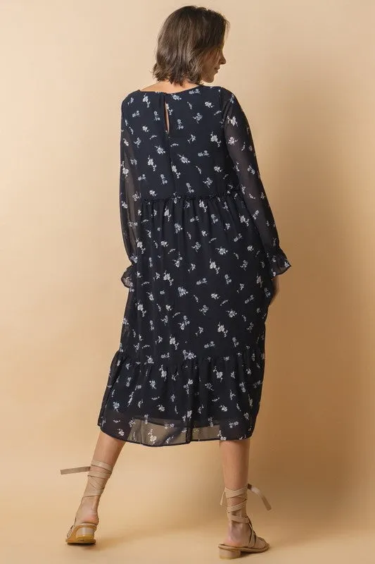 Alexa Flowy Midi Dress