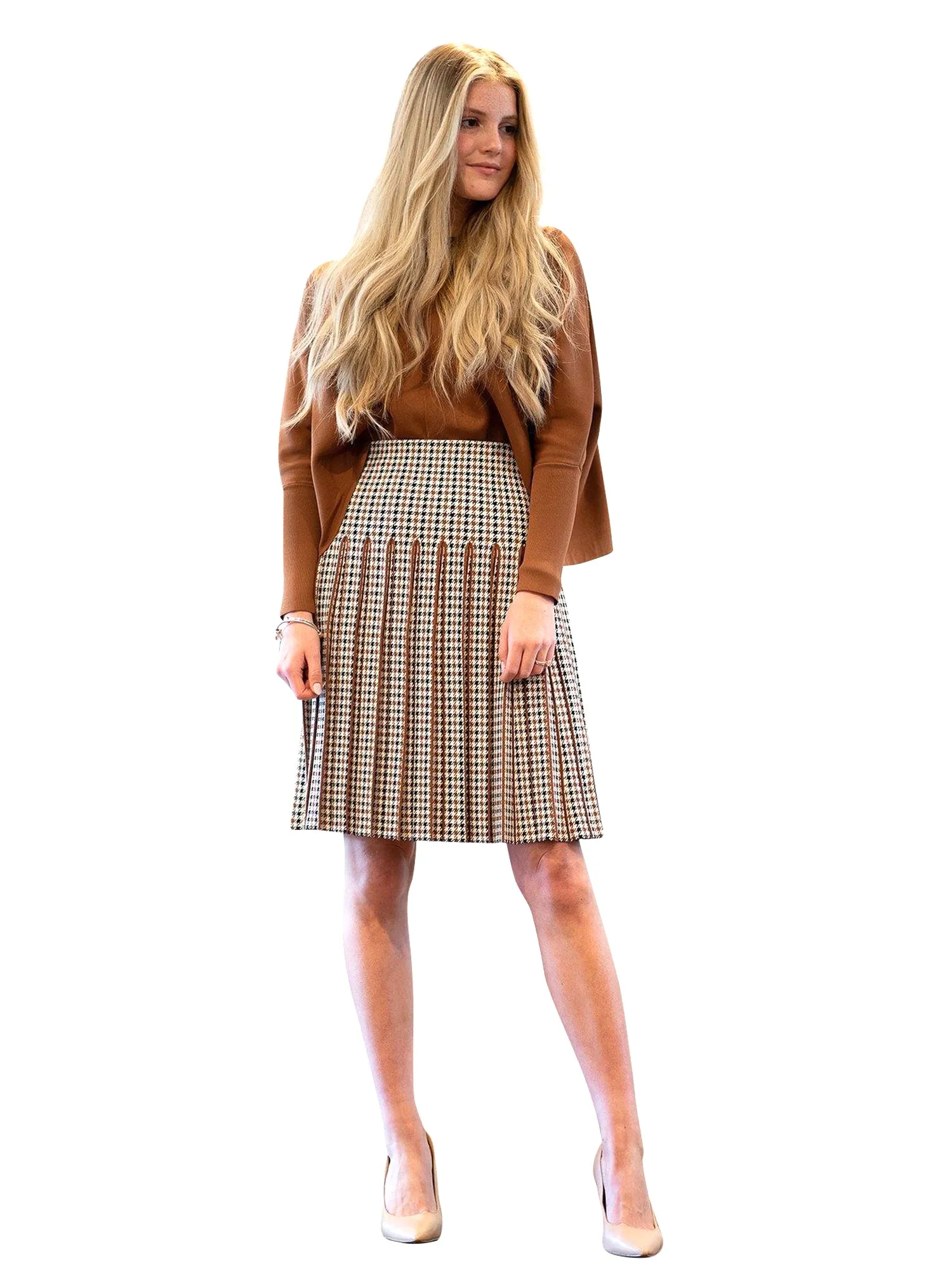 Apparalel Knit Pleat Infinity Skirt