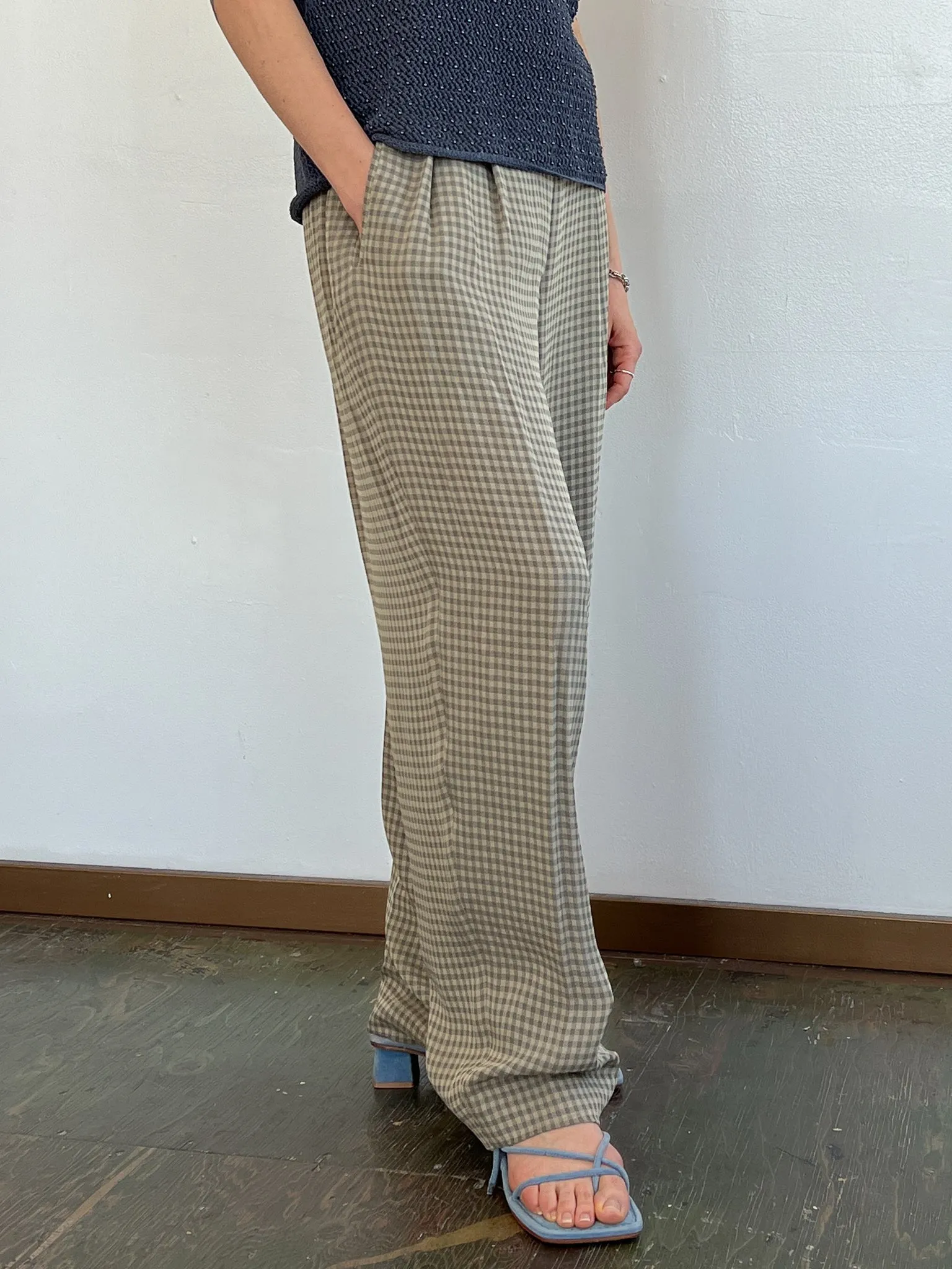 Armani Slinky Plaid Pants (M)