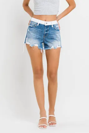 Assured High Rise Colorblock Shorts