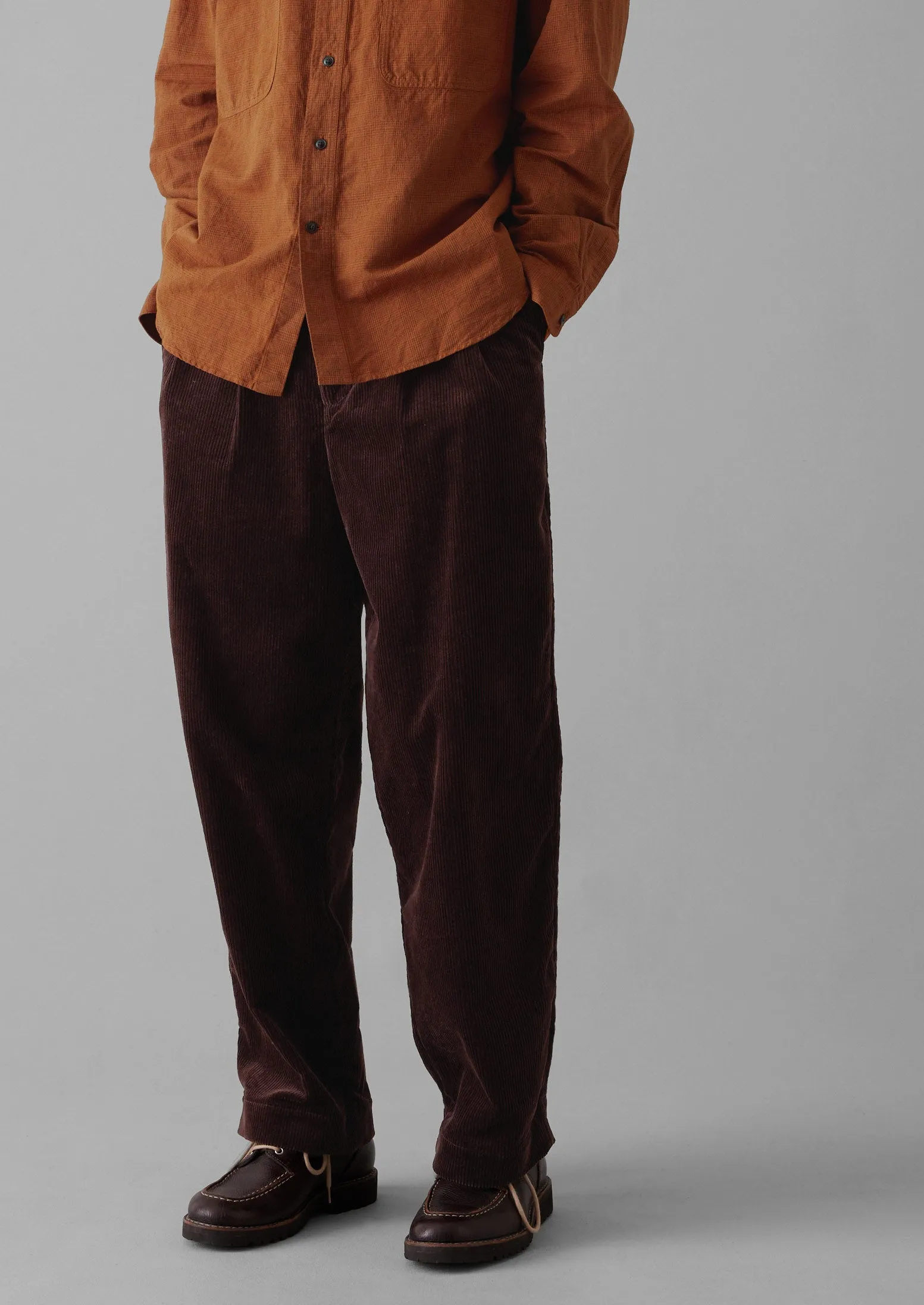 Bill Organic Cord Wide Leg Pants | Chestnut