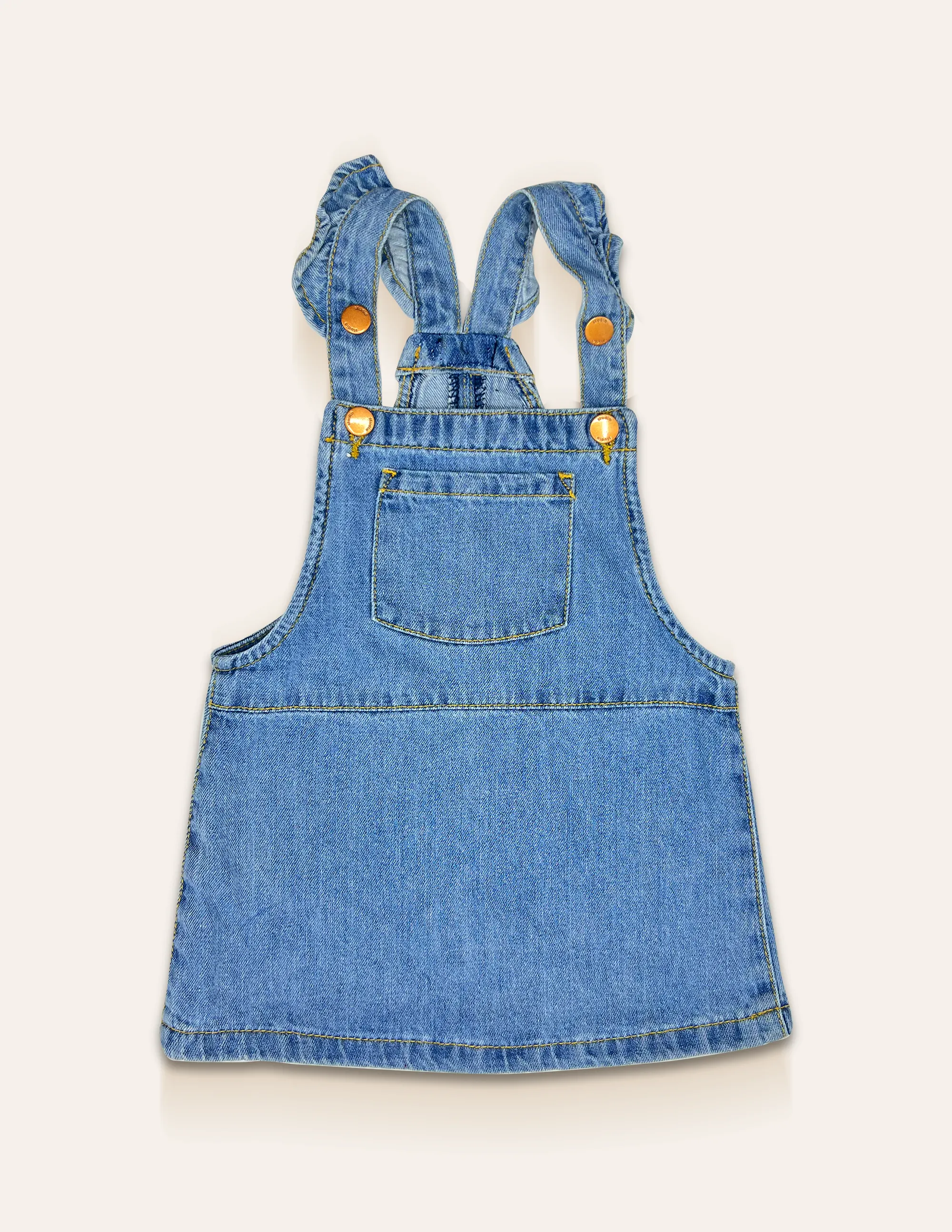 Blue Denim Pinafore Dress