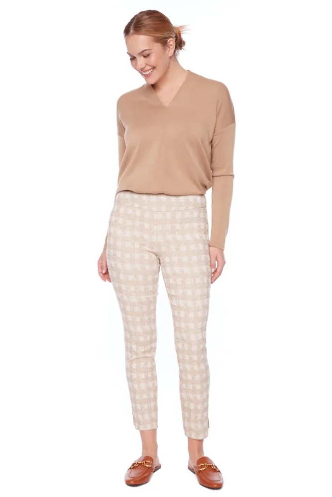 Check Trousers - Beige