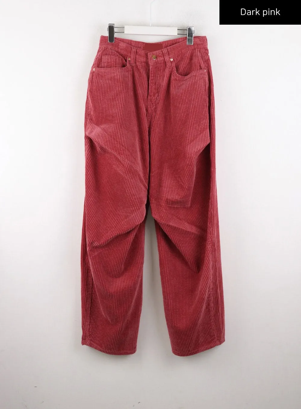 Corduroy Pintuck Wide-Leg Pants CD307