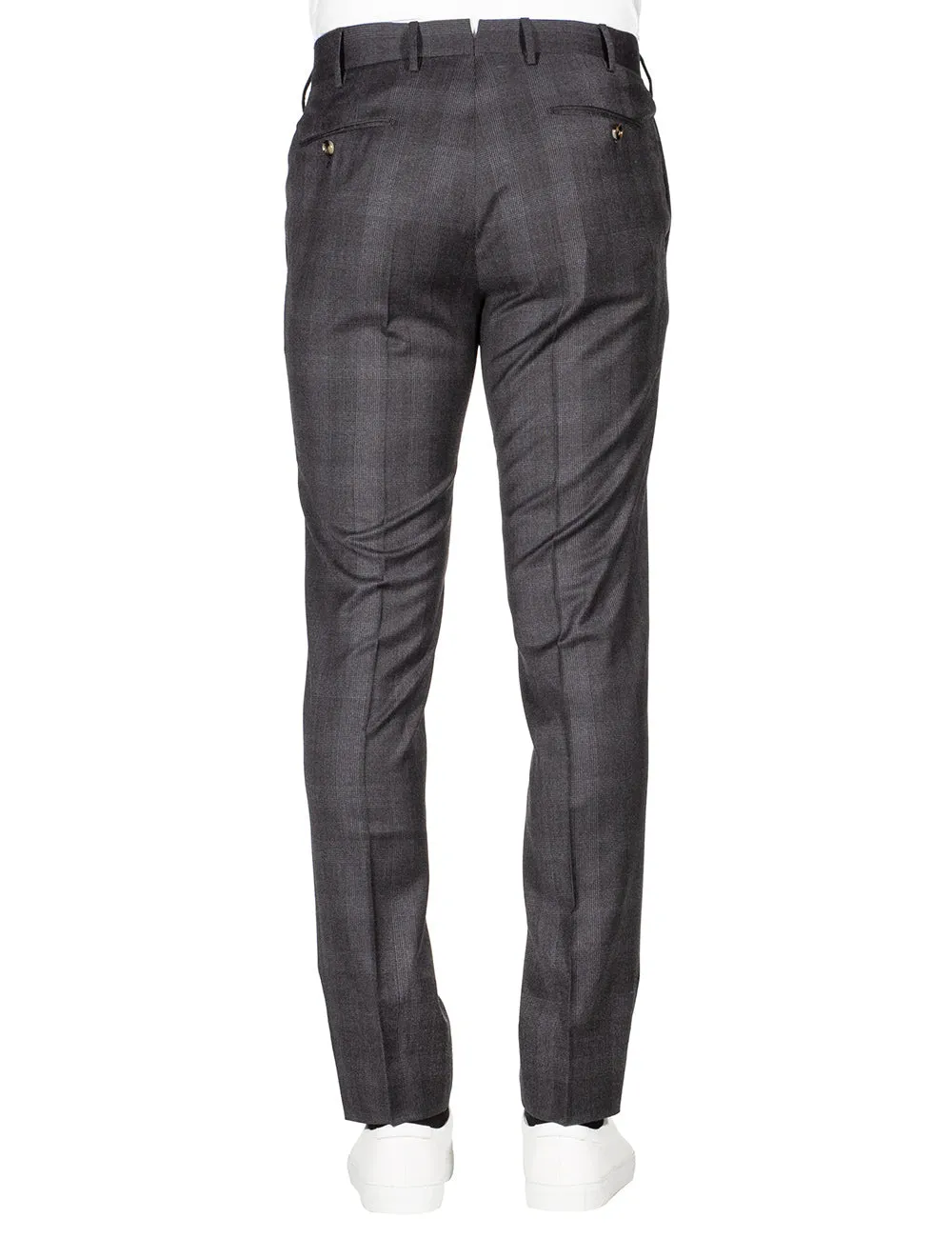 Deluxe Fabric Slim Trousers Grey