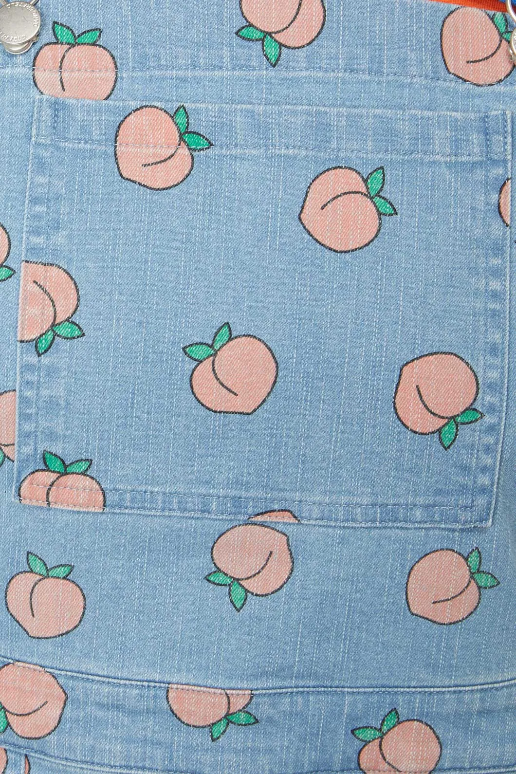 Denim Peach Bib Pinafore