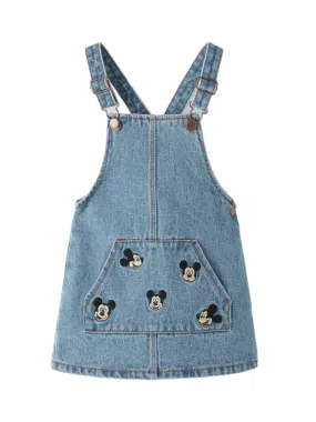 Disney Mickey Mouse Denim Dungaree Dress