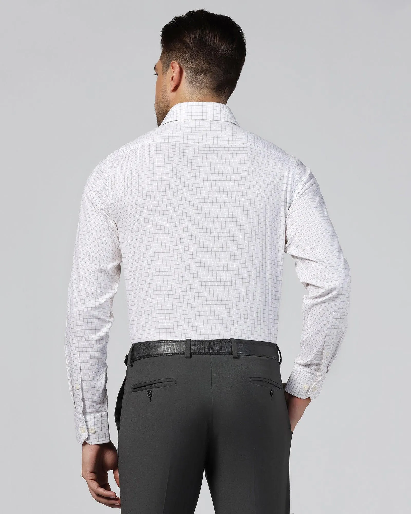 Formal White Check Shirt - Watson