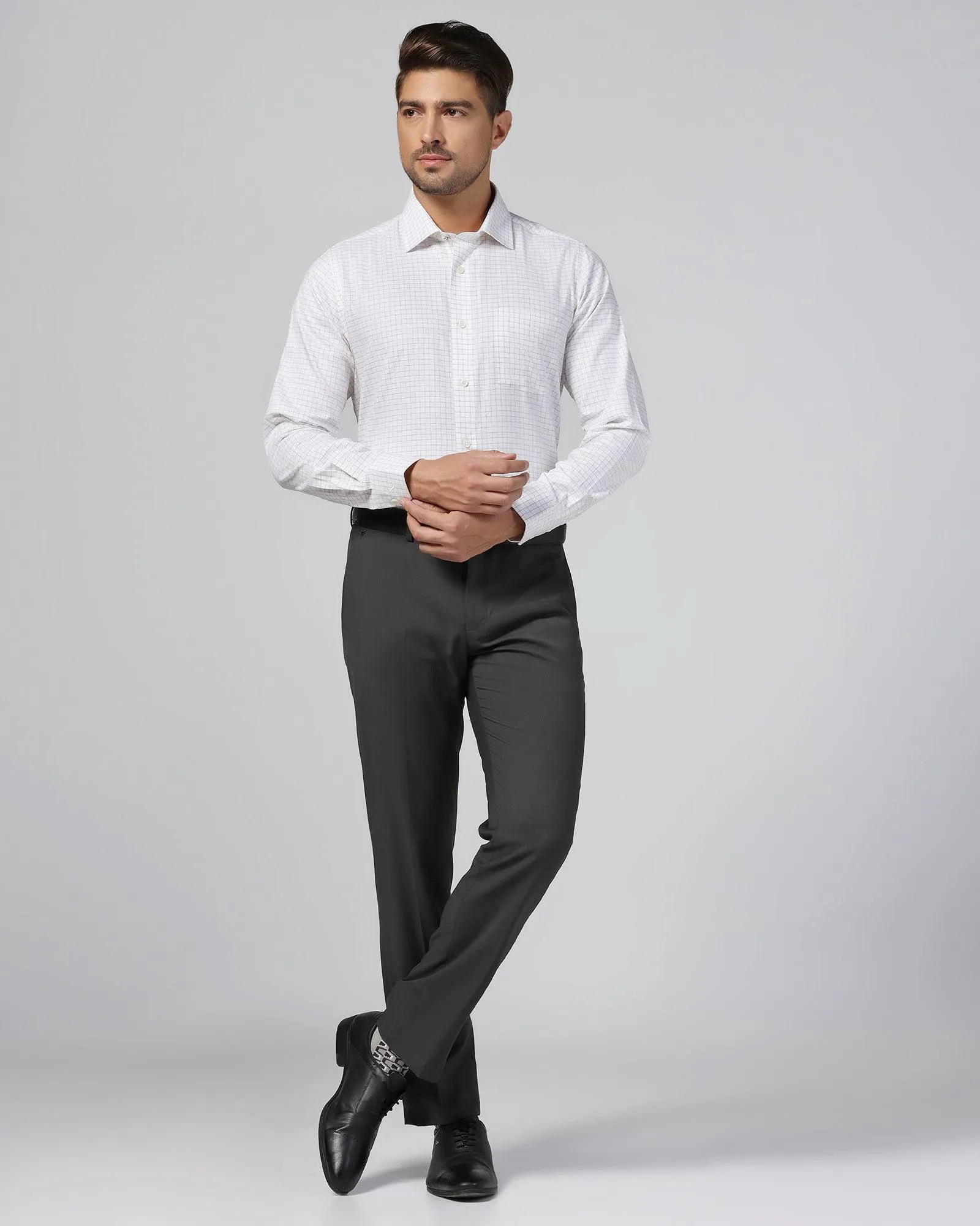 Formal White Check Shirt - Watson