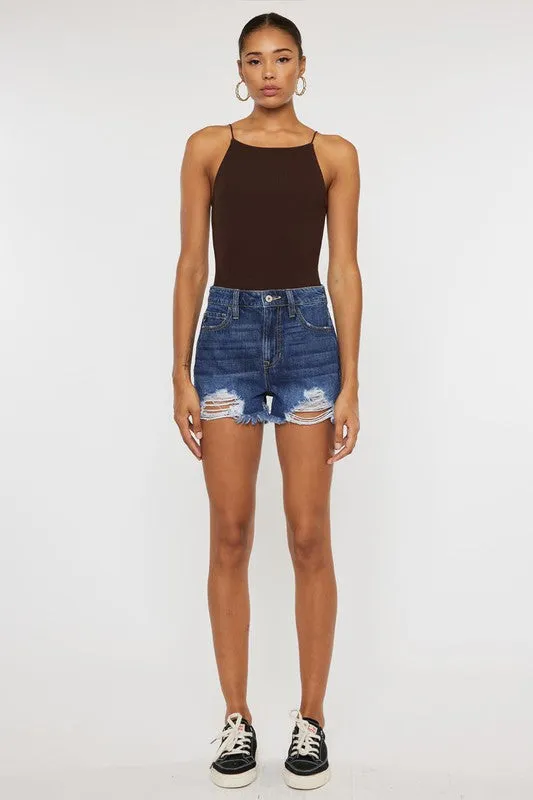 High Rise Mom Shorts - KC9145D