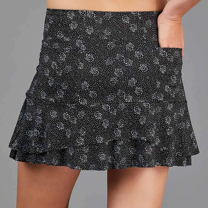 Jade Two Tier 15" Skort (print)