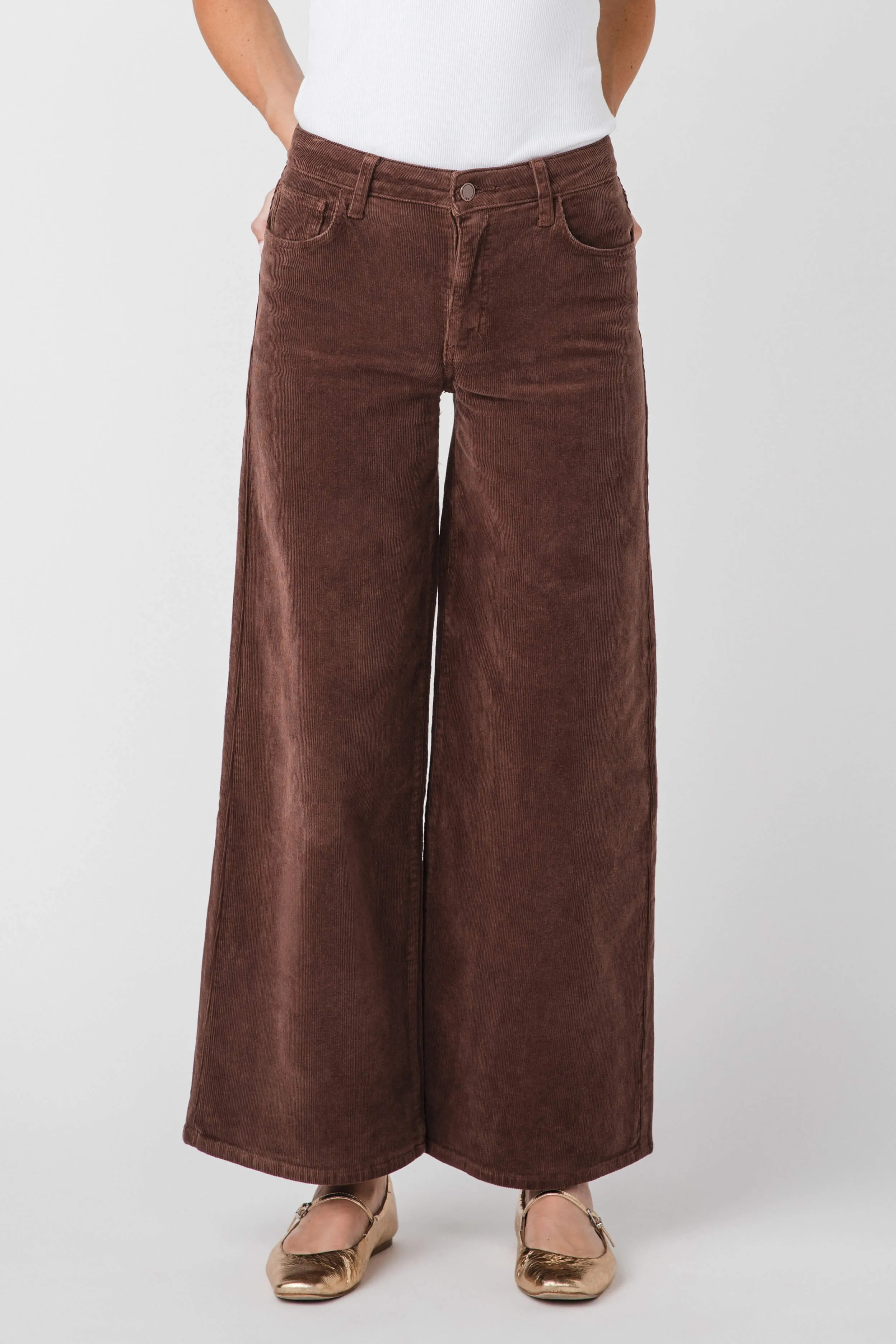 JBD Wide Leg Corduroy Pants