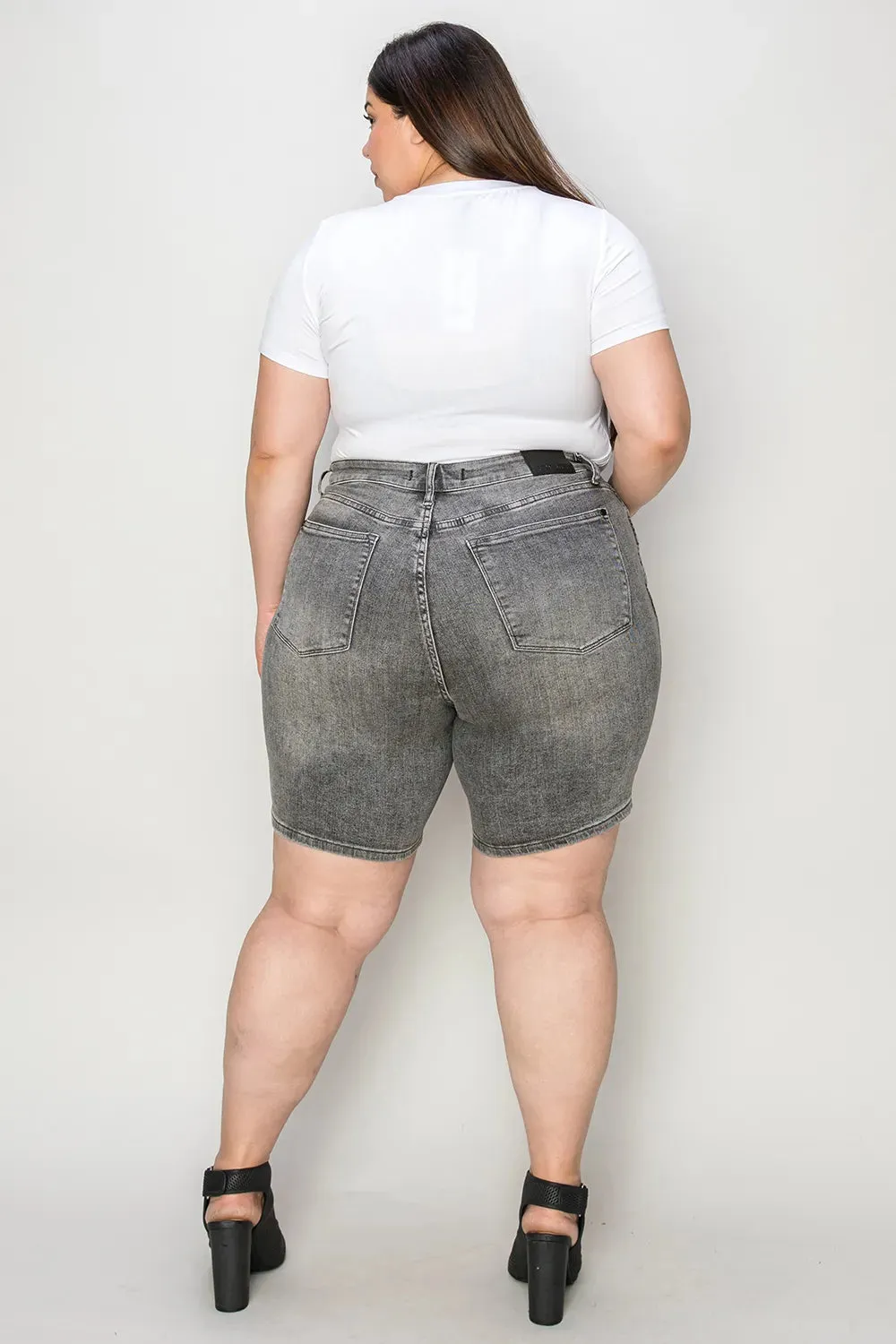 Judy Blue High Waist Washed Denim Shorts