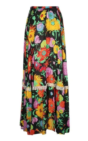 Ken Scott- Print Viscose Skirt