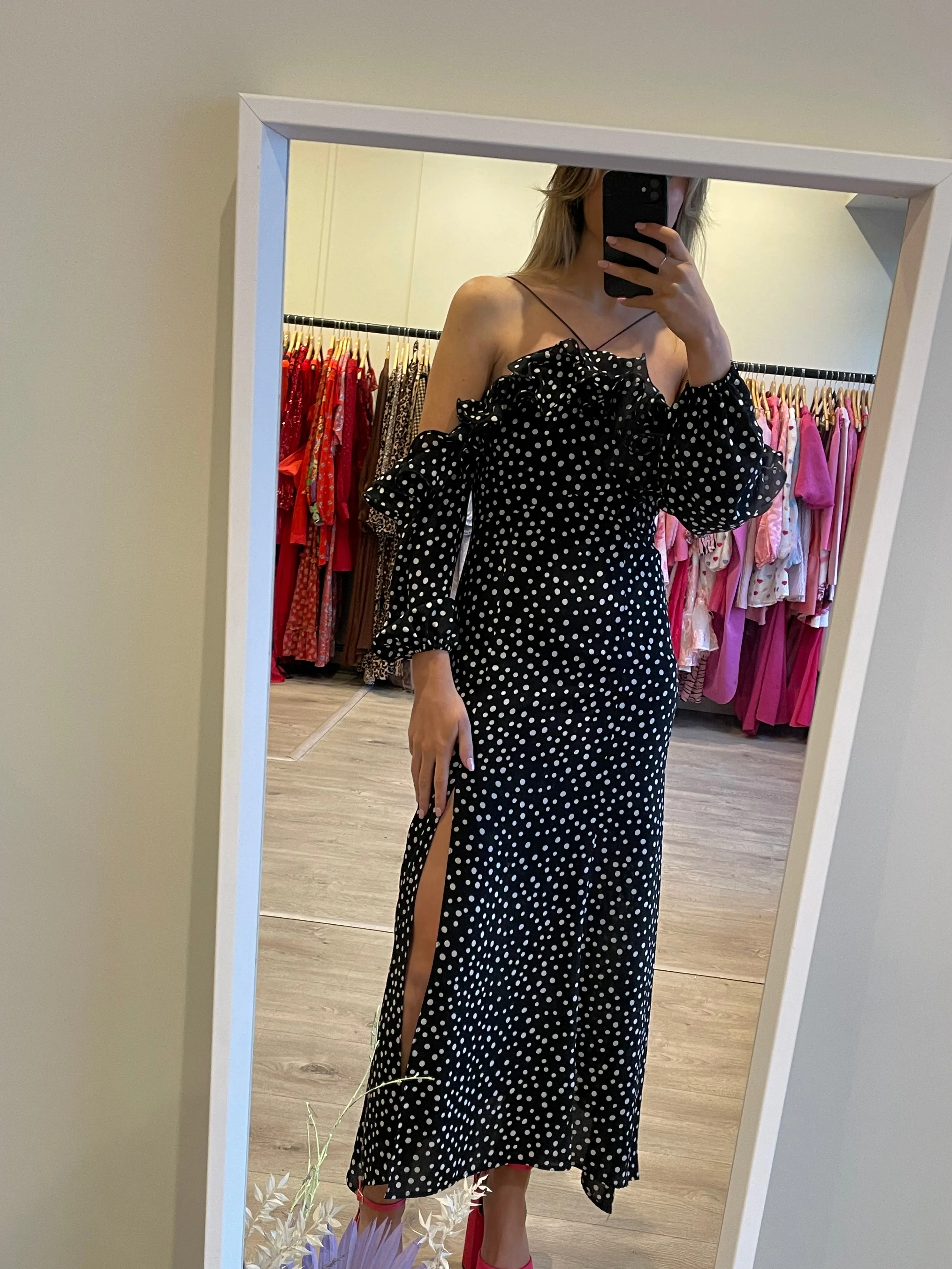 Likely Black Polka Dot Dress