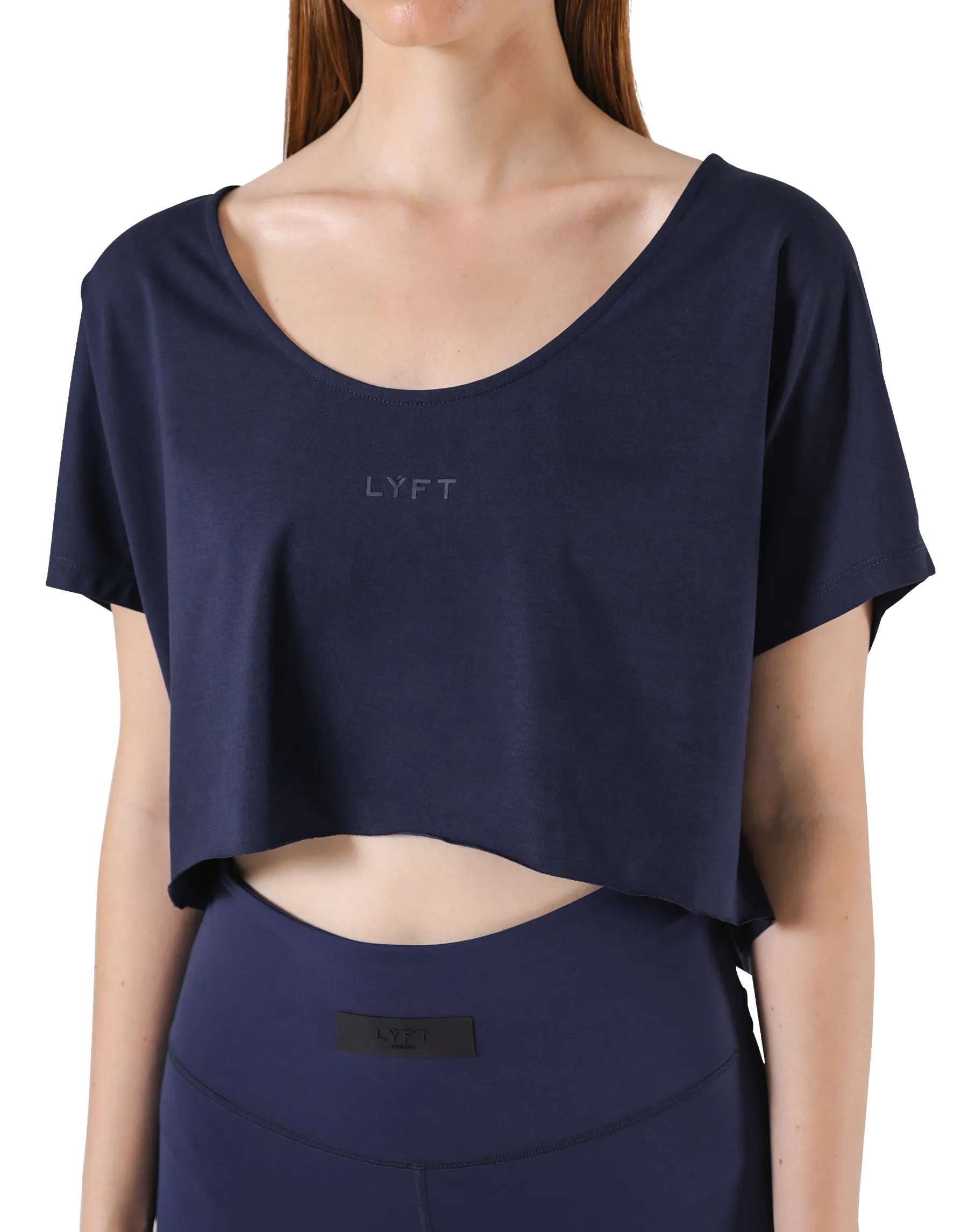 Loose Fit Stretch T-Shirt - Navy