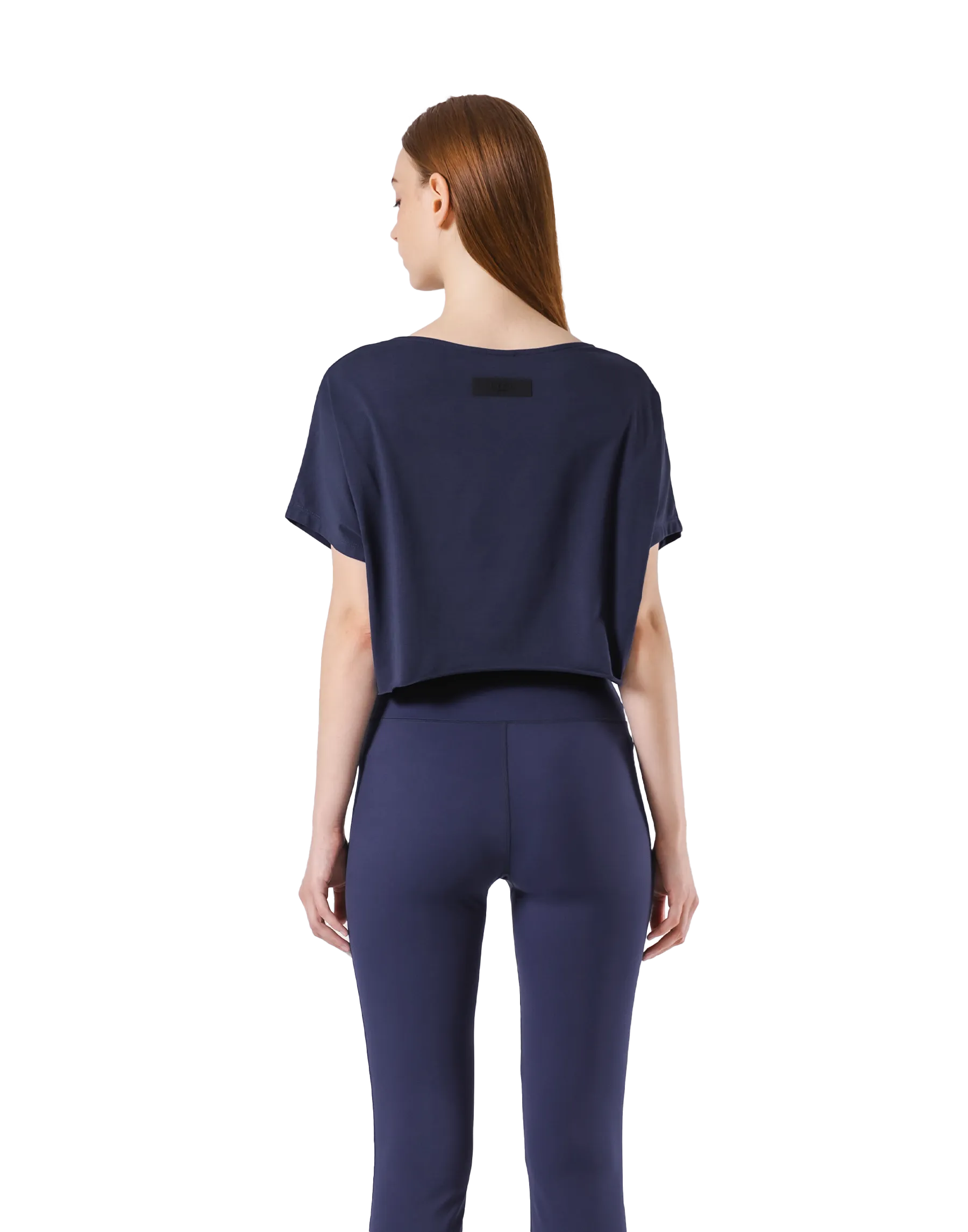 Loose Fit Stretch T-Shirt - Navy