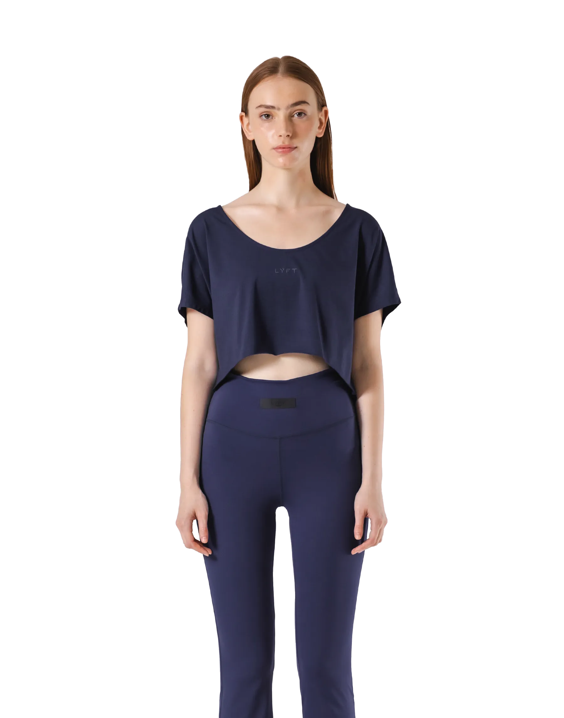 Loose Fit Stretch T-Shirt - Navy