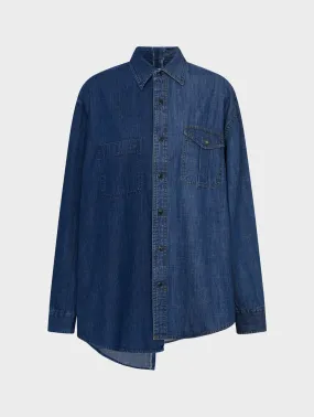 Men's Classic Denim Shirt Dark Blue