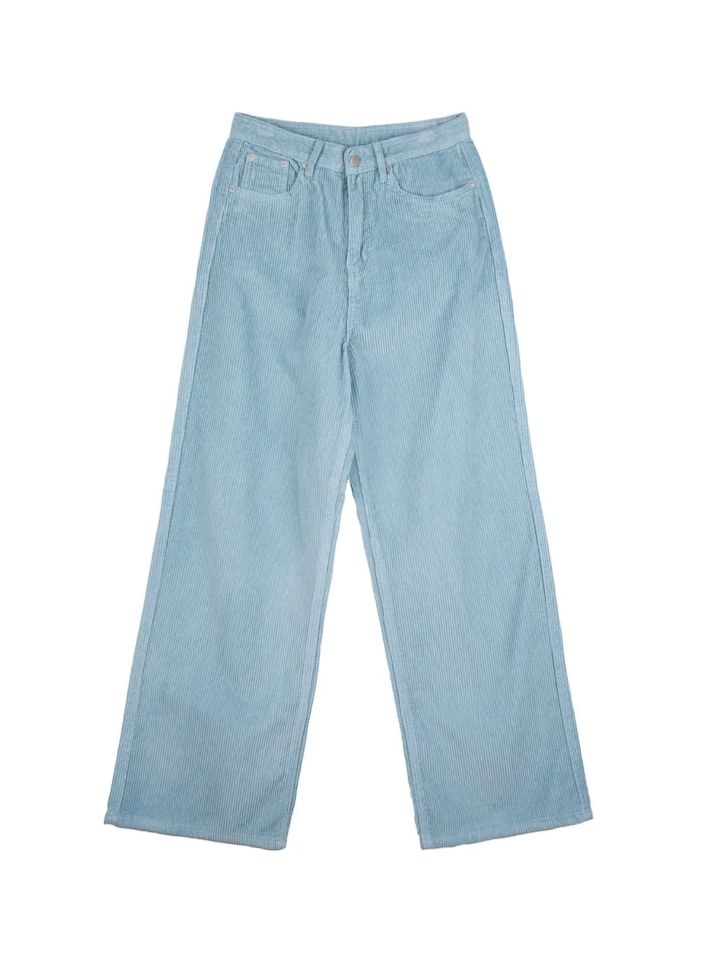 Mid-Rise Corduroy Wide-Leg Pants ON422