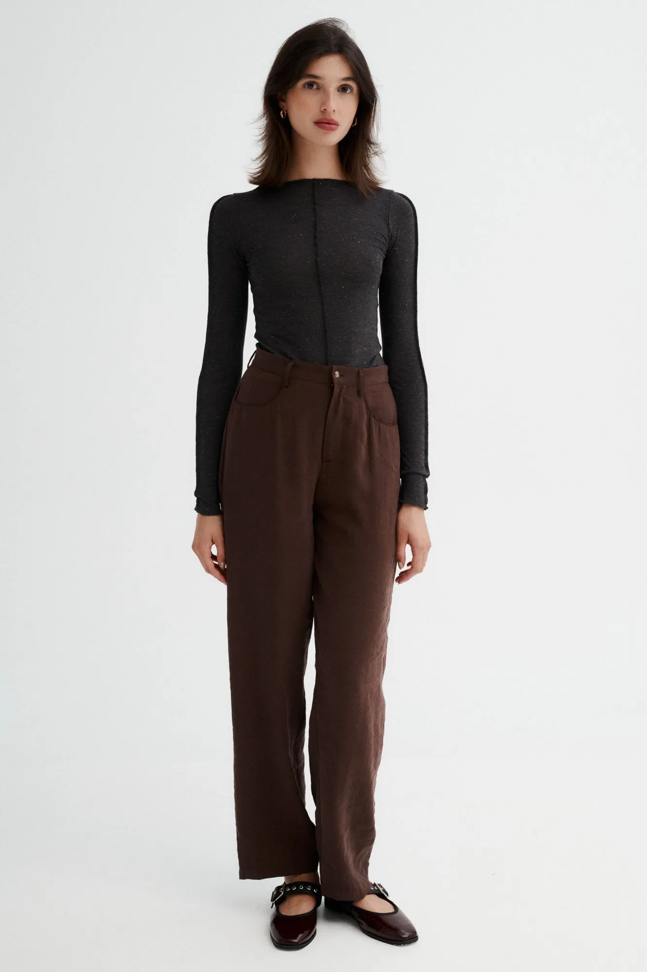 Modal trousers / 05 / 19 / dark chocolate