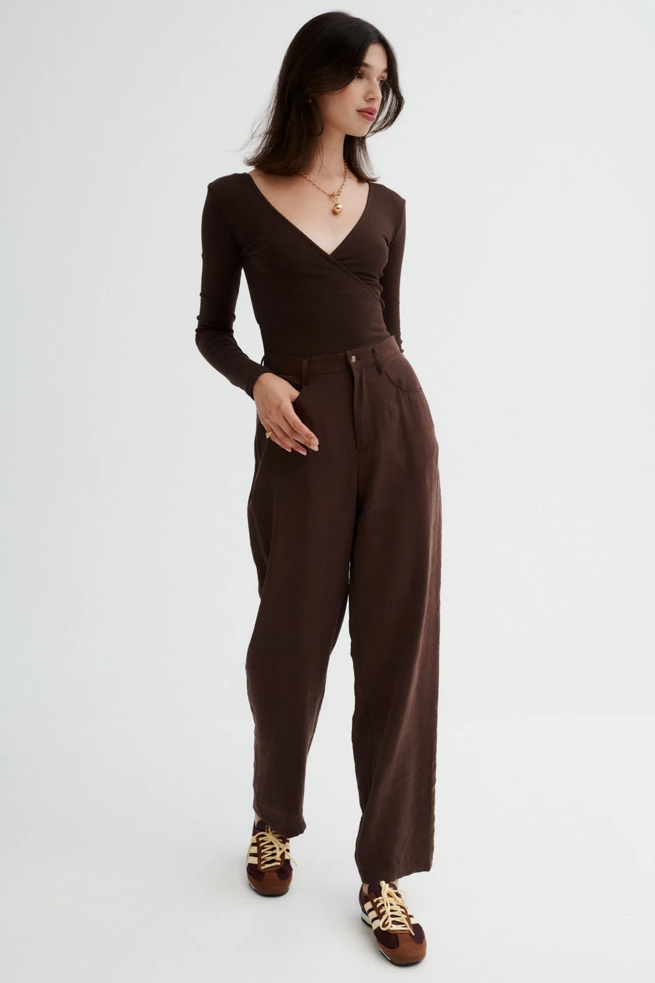 Modal trousers / 05 / 19 / dark chocolate