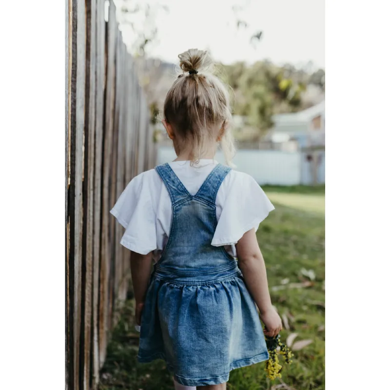 Peggy Cleo Pinafore - Denim