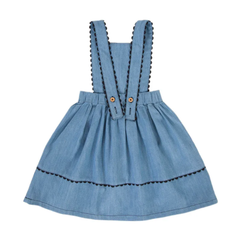 Peggy Earla Pinafore - Denim