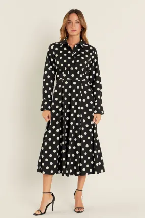 Polka Dot Shirt Dress