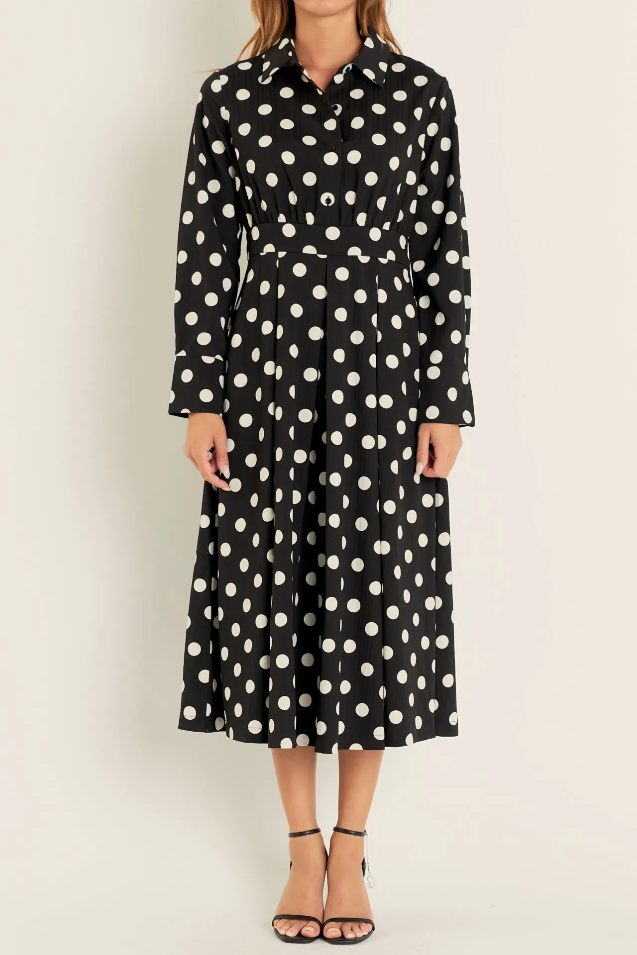 Polka Dot Shirt Dress