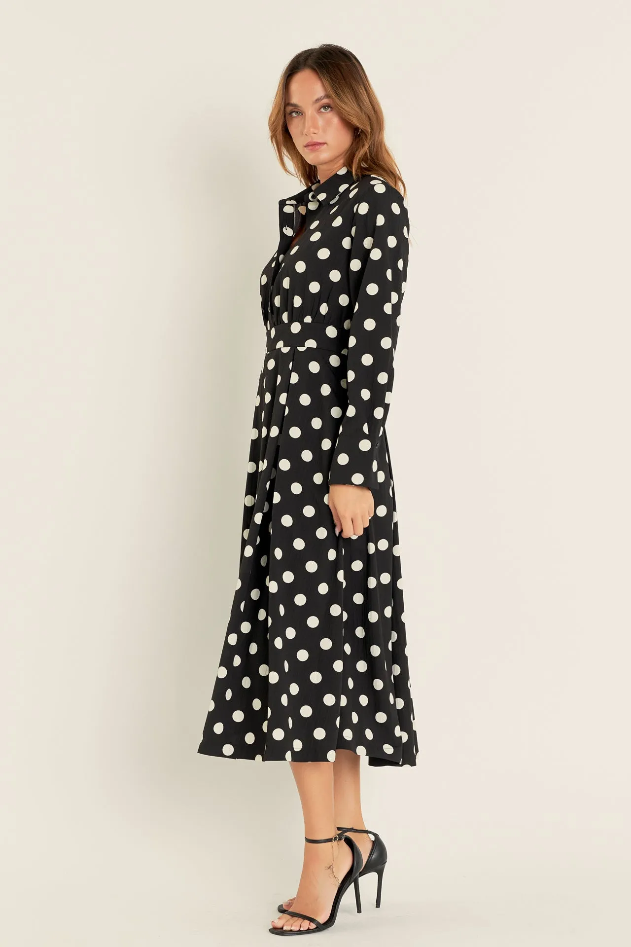 Polka Dot Shirt Dress