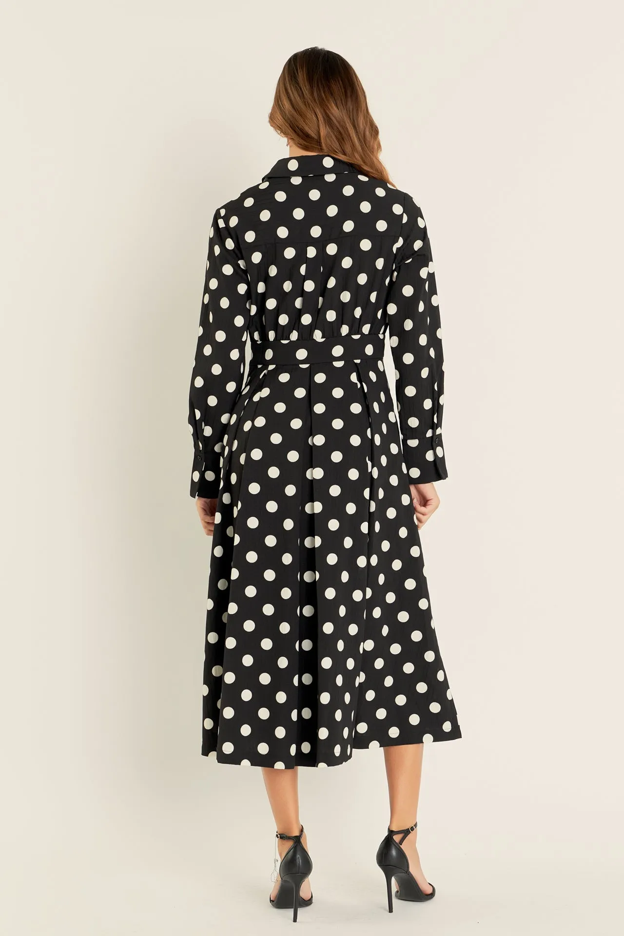 Polka Dot Shirt Dress