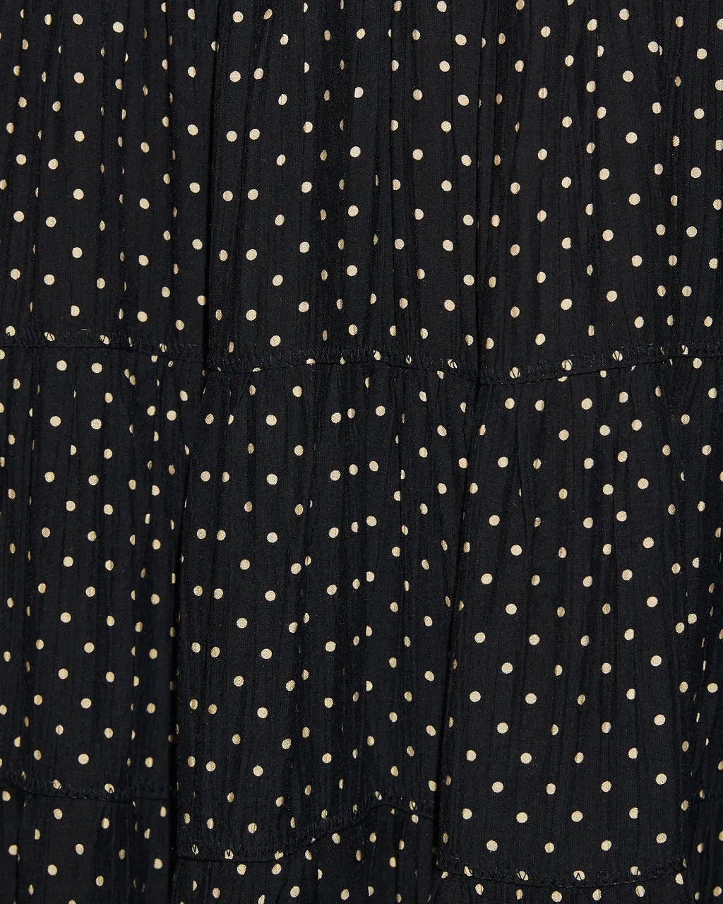 Quinley Tiered Polka Dot Midi Skirt