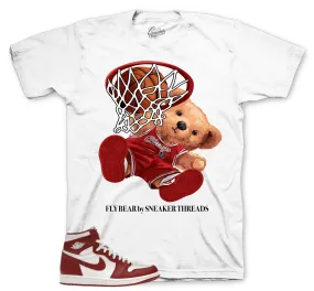 Retro 1 Artisanal Red Fly Bear Shirt