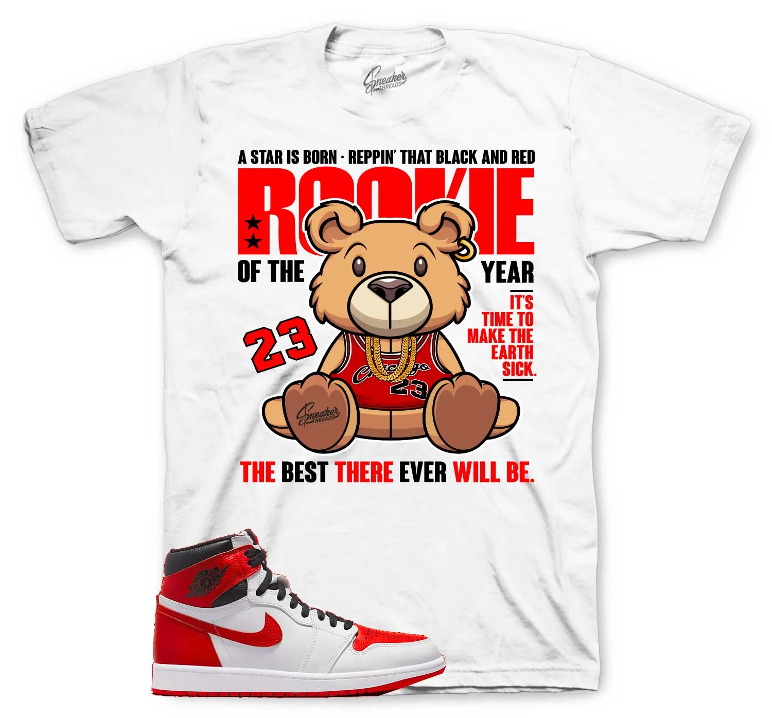 Retro 1 Heritage Rookie Bear Shirt