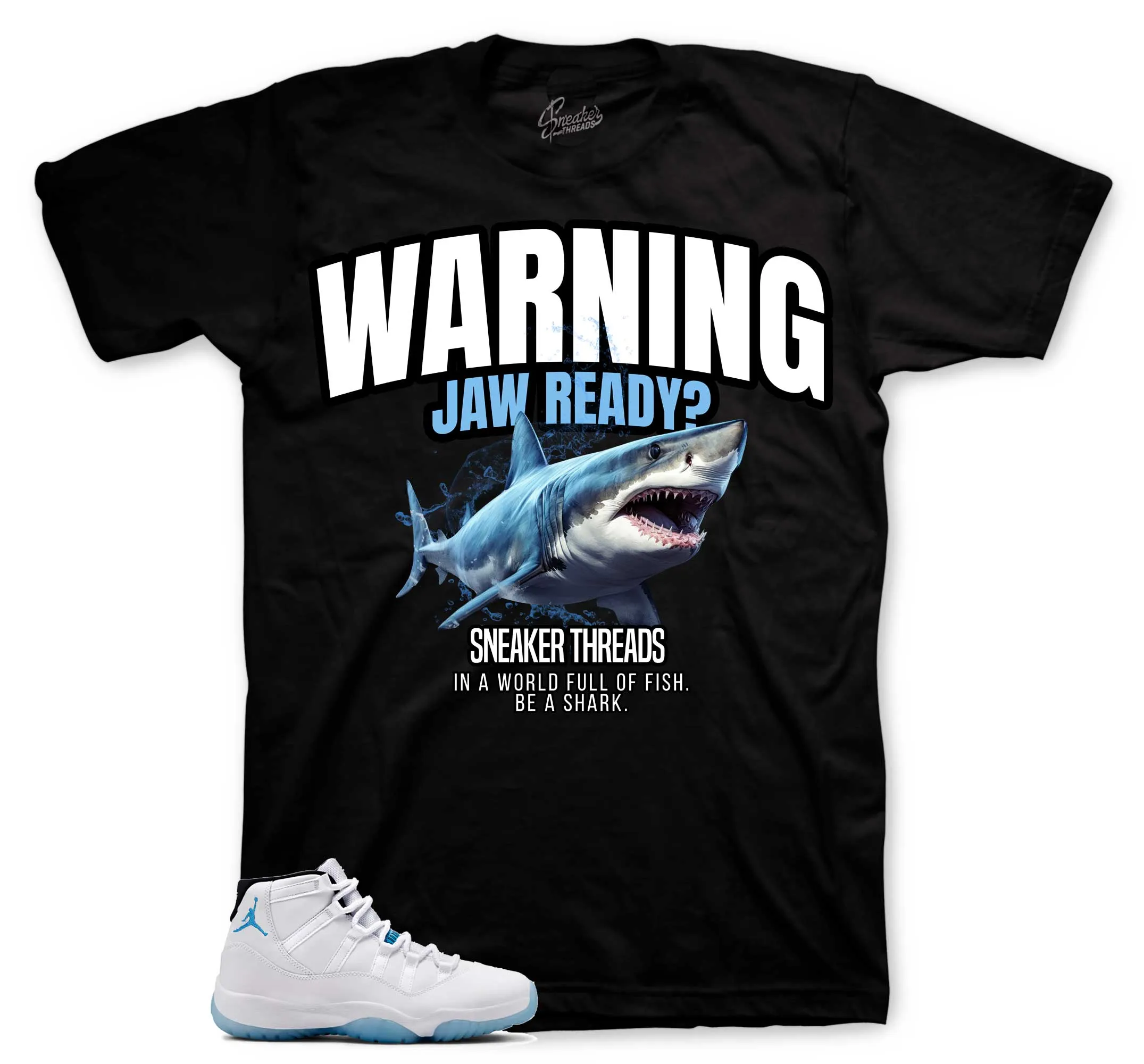 Retro 11 Legend Blue Warning Shirt