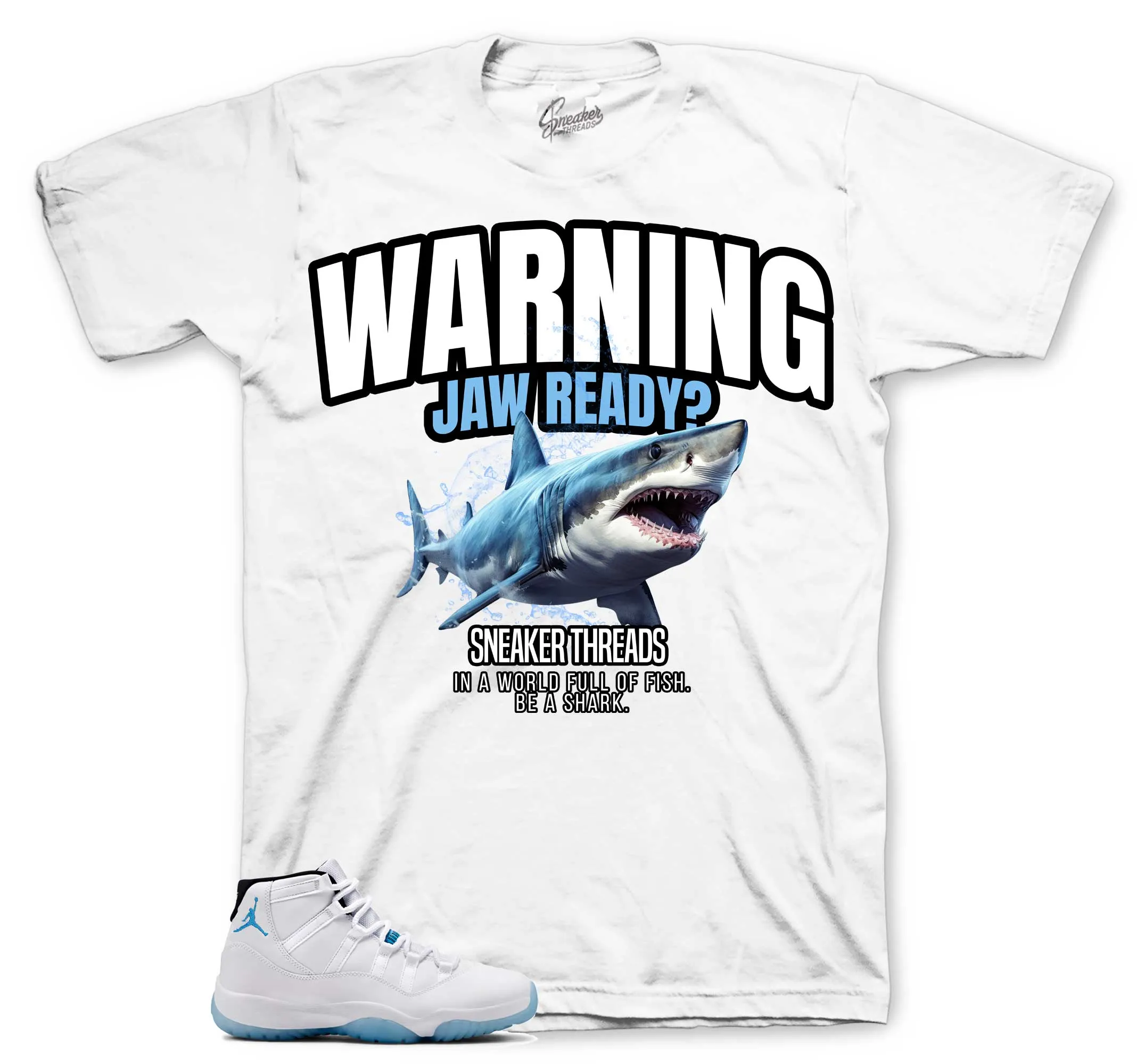 Retro 11 Legend Blue Warning Shirt