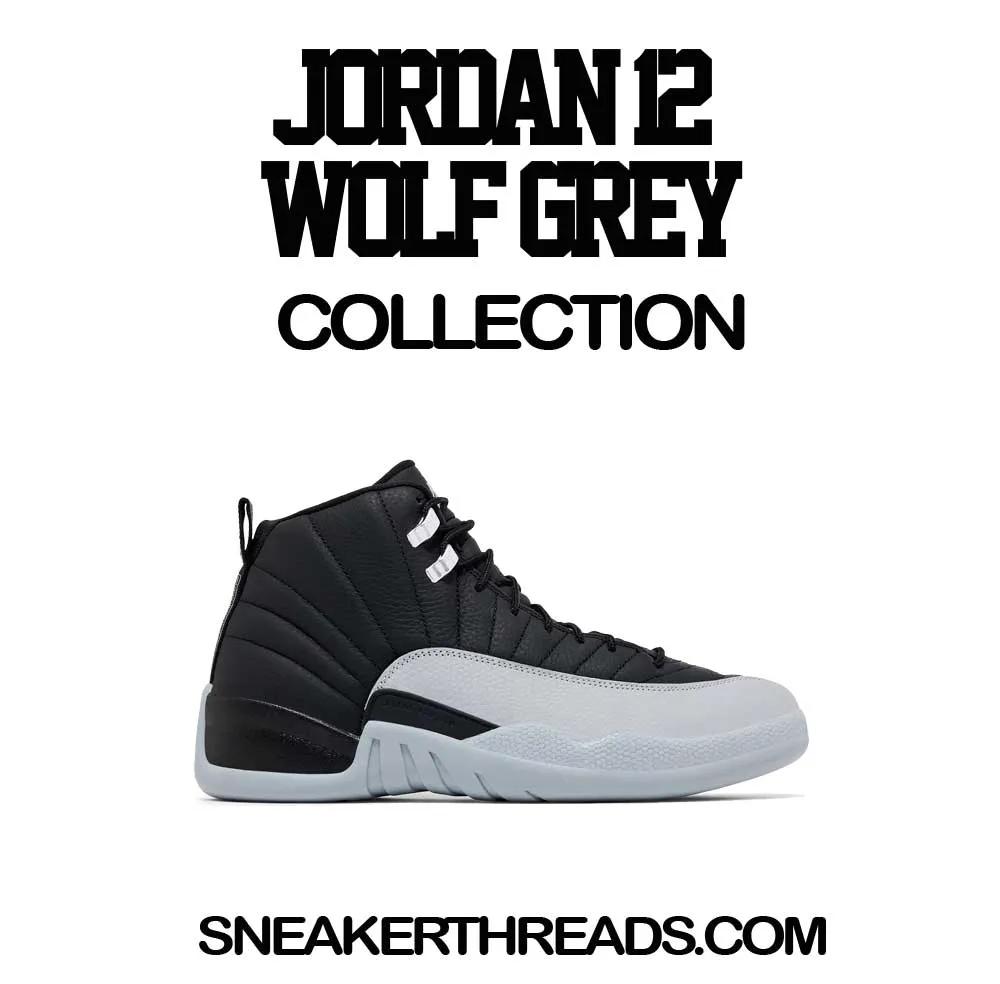 Retro 12 Wolf Grey Raging Face Shirt