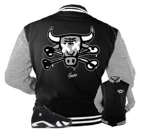 Retro 14 Black/White Bully Drip Jacket