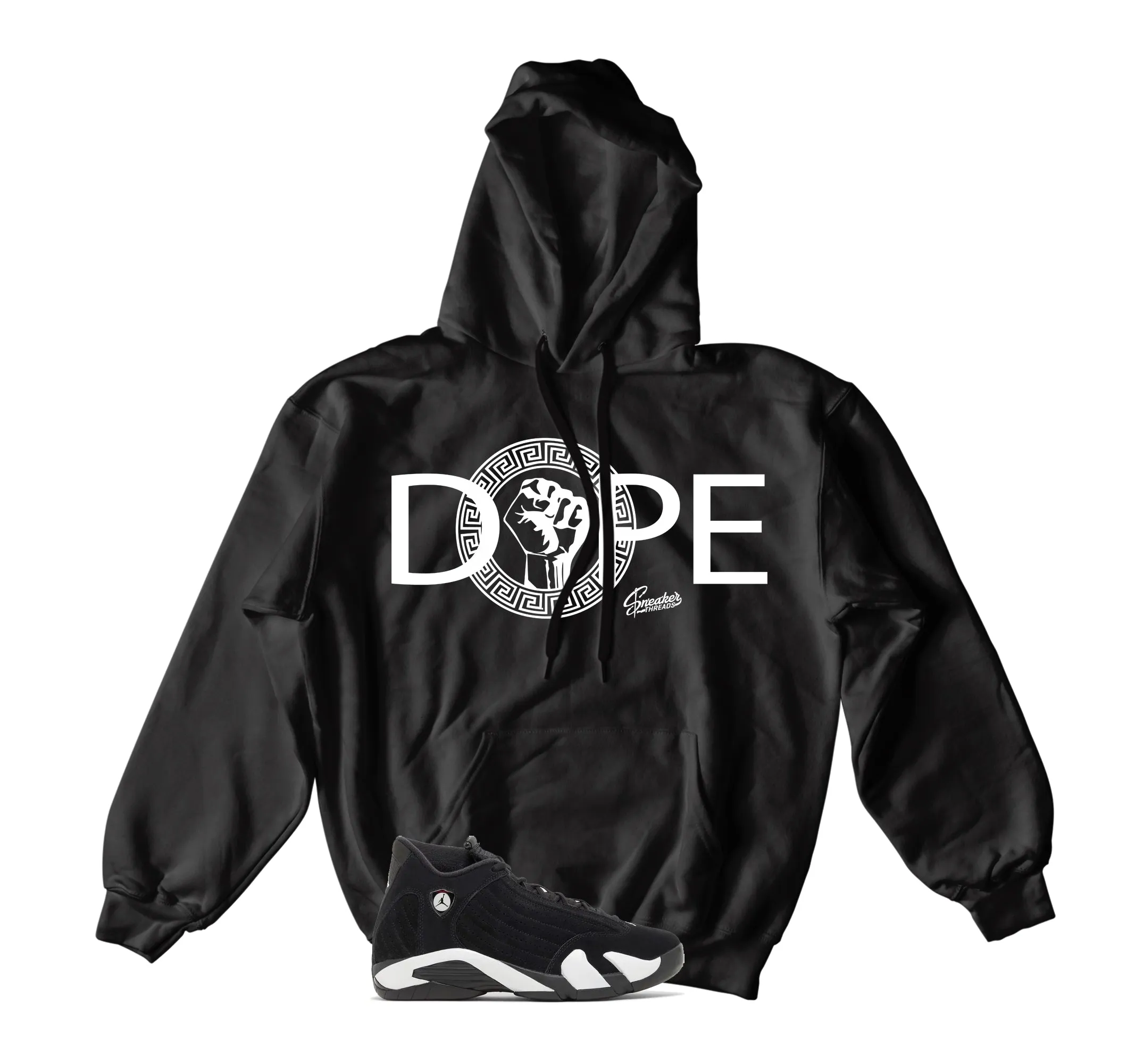 Retro 14 Black/White Dpe Gods Hoody