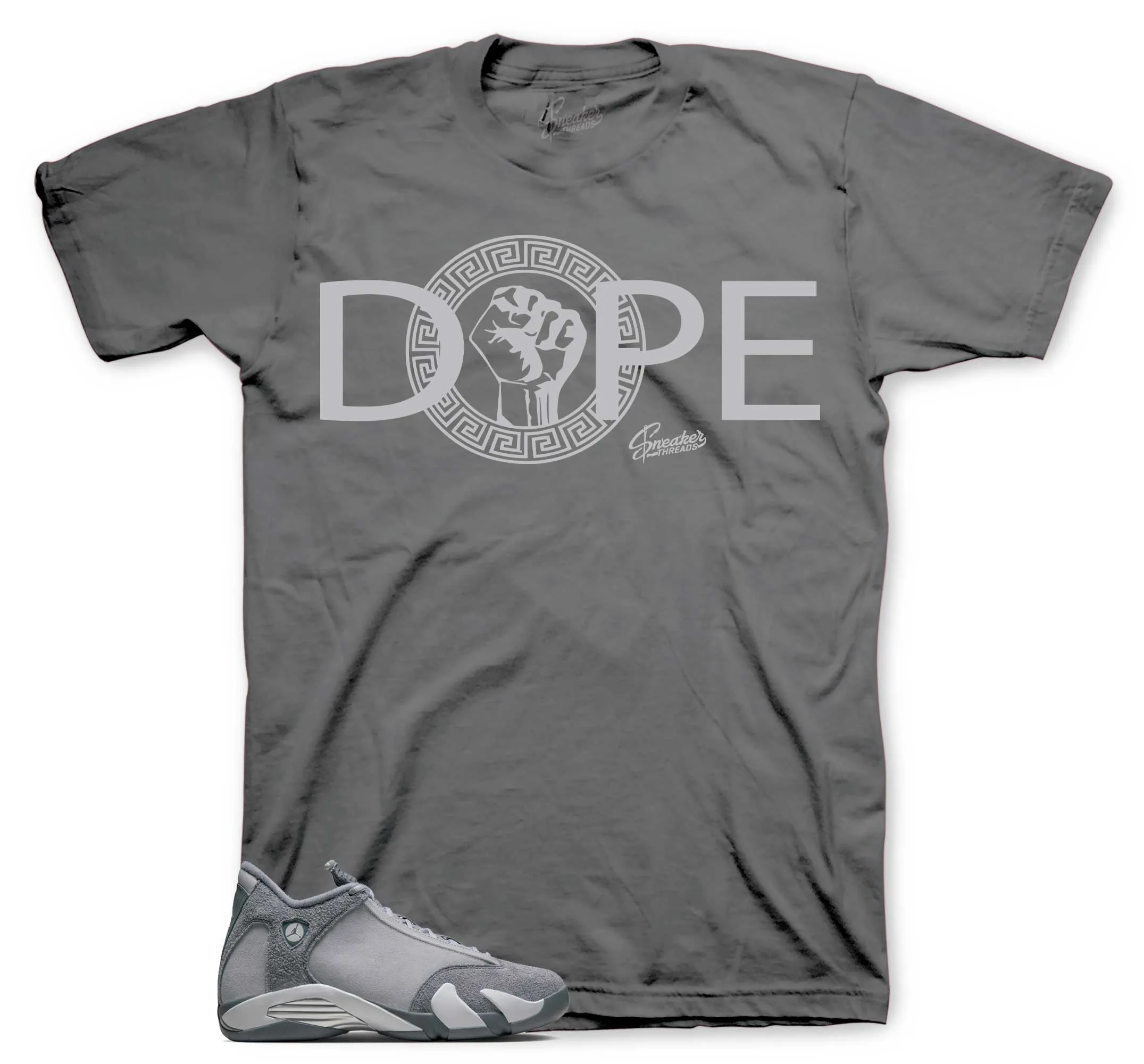 Retro 14 Flint Grey DPE Gods Shirt