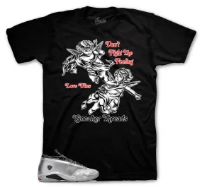 Retro 14 Metallic Silver Love Wins Shirt