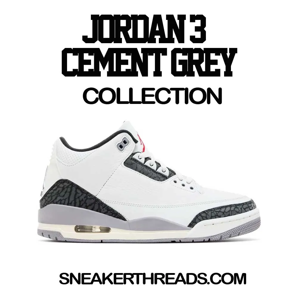 Retro 3 Cement Gray Sneaker Threads Box Shirt