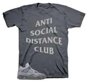 Retro 4 Wet Cement Social Distance Shirt