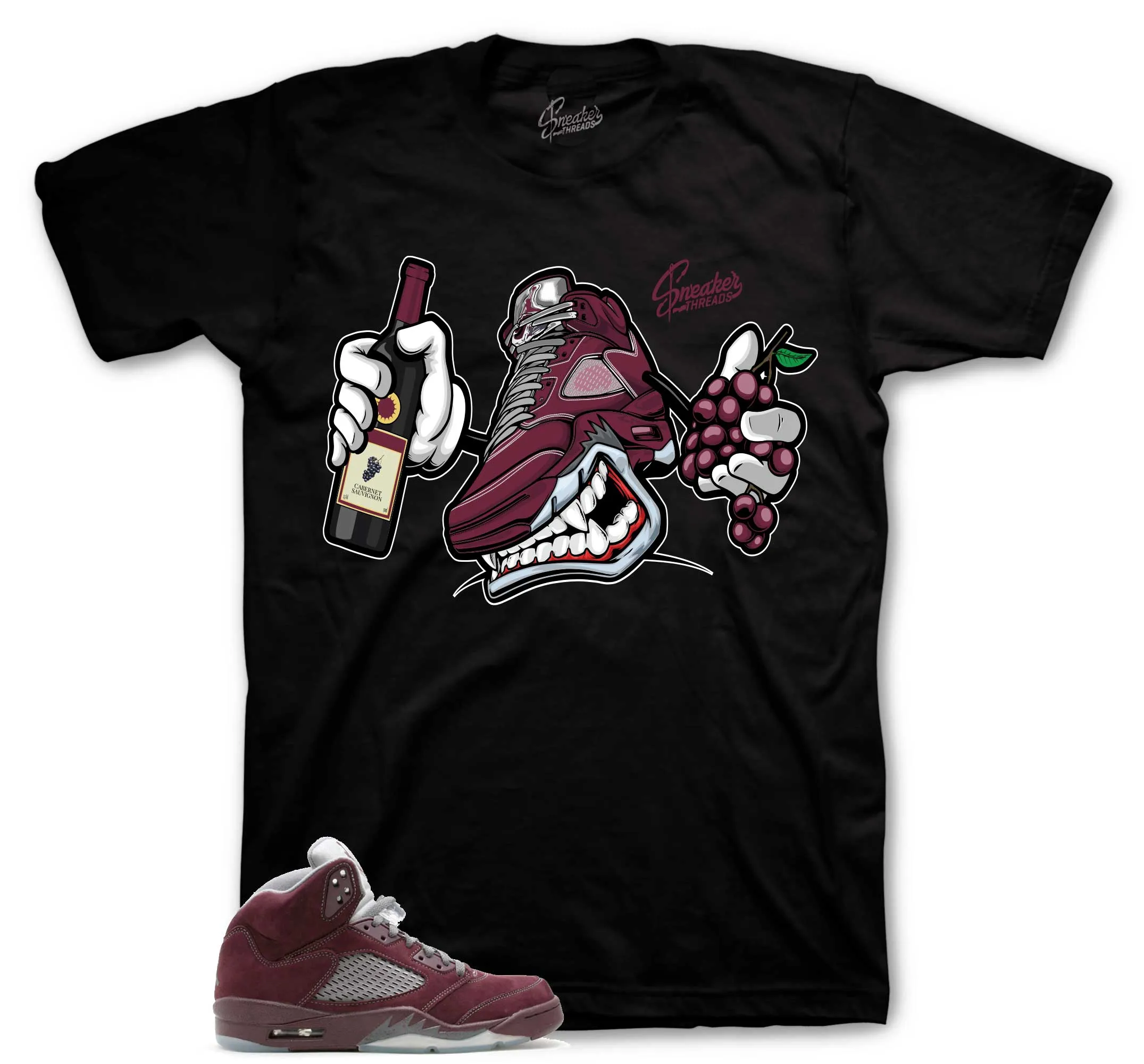 Retro 5 Burgundy Fly Kicks Shirt