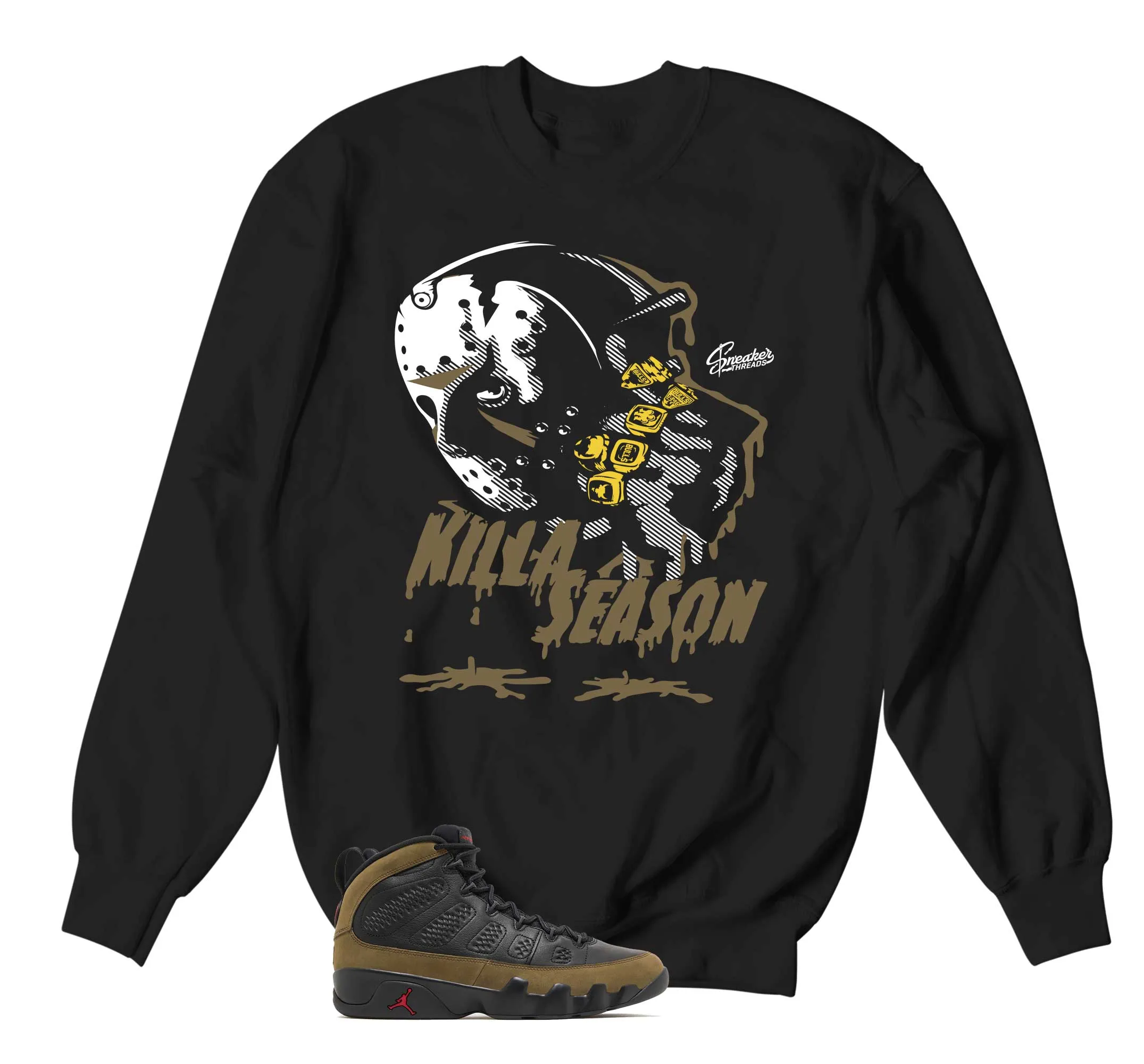 Retro 9 Olive Killa Season Sweater