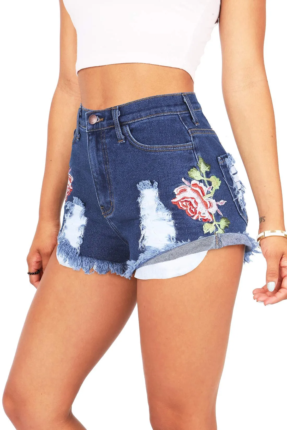 Rosevine High Waist Shorts